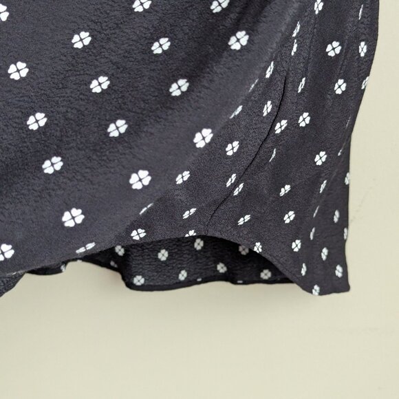 Kate Spade Mini Flora Tie-Neck Blouse - Picture 10 of 11